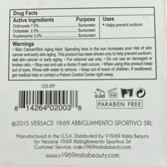 Versace Total Hydration Facial Peel 1.7oz. Genuine Authentic New in Box - Picture 7 of 7